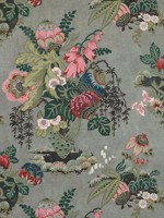Fairbanks Grey Fabric AF9643 by Anna French Fabrics for sale at Wallpapers To Go