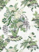 Fairbanks Green and White Fabric AF9647 by Anna French Fabrics for sale at Wallpapers To Go