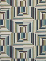 Cubism Plum and Flax Fabric AF9651 by Anna French Fabrics for sale at Wallpapers To Go