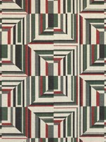 Cubism Black on Flax Fabric AF9652 by Anna French Fabrics for sale at Wallpapers To Go
