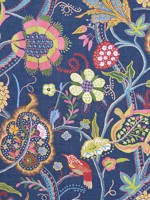 Windsor Navy Fabric F914303 by Thibaut Fabrics for sale at Wallpapers To Go