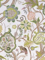 Windsor Brown and Green Fabric F914306 by Thibaut Fabrics for sale at Wallpapers To Go