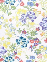 Spring Garden Brights Fabric F914341 by Thibaut Fabrics for sale at Wallpapers To Go
