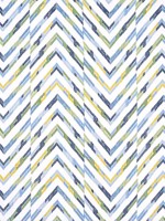 Hamilton Embroidery Blue and Yellow Fabric W714345 by Thibaut Fabrics for sale at Wallpapers To Go