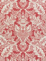 Chardonnet Damask Red Fabric F972584 by Thibaut Fabrics for sale at Wallpapers To Go
