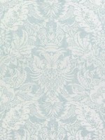 Chardonnet Damask Aqua Fabric F972585 by Thibaut Fabrics for sale at Wallpapers To Go
