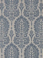 Sir Thomas Embroidery Slate Blue Fabric W772571 by Thibaut Fabrics for sale at Wallpapers To Go