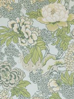 Honshu Robins Egg Fabric F975485 by Thibaut Fabrics for sale at Wallpapers To Go