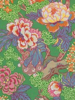 Honshu Green Fabric F975491 by Thibaut Fabrics for sale at Wallpapers To Go