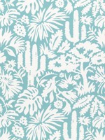 Botanica Aqua Fabric W74621 by Thibaut Fabrics for sale at Wallpapers To Go