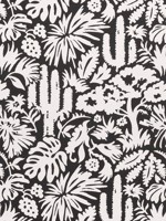 Botanica Black Fabric W74623 by Thibaut Fabrics for sale at Wallpapers To Go