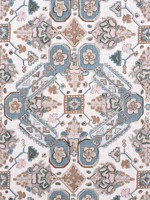 Persian Carpet Spa Blue Fabric F910825 by Thibaut Fabrics for sale at Wallpapers To Go