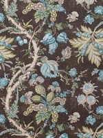 Chatelain Brown Fabric F910843 by Thibaut Fabrics for sale at Wallpapers To Go