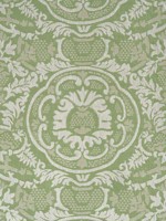 Earl Damask Green Fabric W710838 by Thibaut Fabrics for sale at Wallpapers To Go