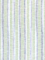 Southport Stripe Green Apple and Royal Fabric W73486 by Thibaut Fabrics for sale at Wallpapers To Go