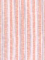 Southport Stripe Coral and Peony Fabric W73491 by Thibaut Fabrics for sale at Wallpapers To Go
