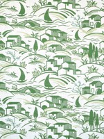 Landmark Seafoam and Kelly Green Fabric W73521 by Thibaut Fabrics for sale at Wallpapers To Go