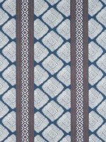 Austin Brown and Navy Fabric F913252 by Thibaut Fabrics for sale at Wallpapers To Go