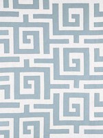 Tulum Applique Spa Blue Fabric W713222 by Thibaut Fabrics for sale at Wallpapers To Go