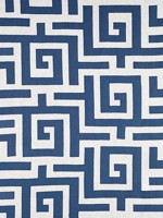 Tulum Applique Navy Fabric W713225 by Thibaut Fabrics for sale at Wallpapers To Go