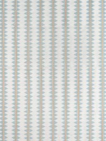 Reno Stripe Embroidery Spa Blue Fabric W713241 by Thibaut Fabrics for sale at Wallpapers To Go
