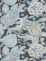 Mitford Grey Fabric F92944 by Thibaut Fabrics for sale at Wallpapers To Go