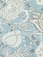 Mitford Aqua Fabric F92948 by Thibaut Fabrics for sale at Wallpapers To Go
