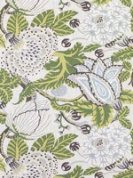 Mitford Green and White Fabric F92949 by Thibaut Fabrics for sale at Wallpapers To Go
