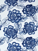 Bonita Springs Navy Fabric F913080 by Thibaut Fabrics for sale at Wallpapers To Go