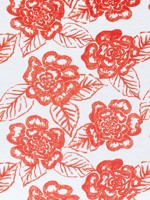 Bonita Springs Coral Fabric F913081 by Thibaut Fabrics for sale at Wallpapers To Go