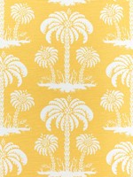 Palm Island Yellow Fabric F913148 by Thibaut Fabrics for sale at Wallpapers To Go