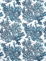 Marine Coral Navy Fabric F910124 by Thibaut Fabrics for sale at Wallpapers To Go