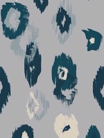 Animal Ikat Blue Wallpaper WLD53120W by OhPopsi Wallpaper for sale at Wallpapers To Go