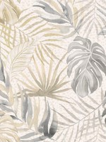 Tropica Light Grey Wallpaper WLD53130W by OhPopsi Wallpaper for sale at Wallpapers To Go