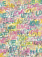 Indio Pastel Love Scribble Wallpaper CEP50122W by OhPopsi Wallpaper for sale at Wallpapers To Go