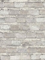 Lennox Off White Brick Wallpaper 4041428049 by Advantage Wallpaper for sale at Wallpapers To Go