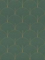 Oxxon Teal Deco Arches Wallpaper 4041552447 by Advantage Wallpaper for sale at Wallpapers To Go