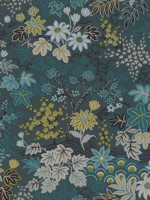 Vesper Teal Forest Floral Wallpaper 4041553352 by Advantage Wallpaper for sale at Wallpapers To Go