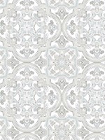 Concord Aqua Medallion Wallpaper 312413963 by Chesapeake Wallpaper for sale at Wallpapers To Go