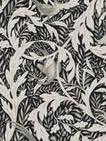 Woodland Tapestry Black Wallpaper AC9122 by Ronald Redding Wallpaper for sale at Wallpapers To Go
