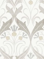 Pine Cone Ribbon Neutral Wallpaper AC9172 by Ronald Redding Wallpaper for sale at Wallpapers To Go