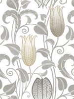 Canterbury Bells Neutrals Wallpaper AC9204 by Ronald Redding Wallpaper for sale at Wallpapers To Go