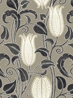 Canterbury Bells Taupe Wallpaper AC9206 by Ronald Redding Wallpaper for sale at Wallpapers To Go