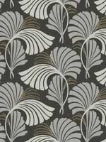 Dancing Leaves Black Wallpaper DT5134 by Candice Olson Wallpaper for sale at Wallpapers To Go