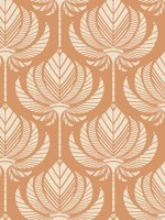 Palmier Orange Lotus Fan Wallpaper 401426423 by A Street Prints Wallpaper for sale at Wallpapers To Go