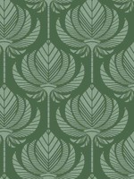 Palmier Green Lotus Fan Wallpaper 401426426 by A Street Prints Wallpaper for sale at Wallpapers To Go