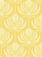 Palmier Yellow Lotus Fan Wallpaper 401426427 by A Street Prints Wallpaper for sale at Wallpapers To Go