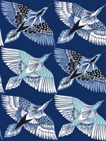 Feather Flight Blue Peel and Stick Wallpaper PSW1352RL by York Wallpaper for sale at Wallpapers To Go