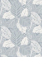 Vinca Smokey Blue Wallpaper GO8225 by York Wallpaper for sale at Wallpapers To Go