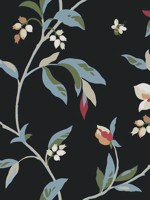 Springtime Midnight Multi Wallpaper GO8281 by York Wallpaper for sale at Wallpapers To Go